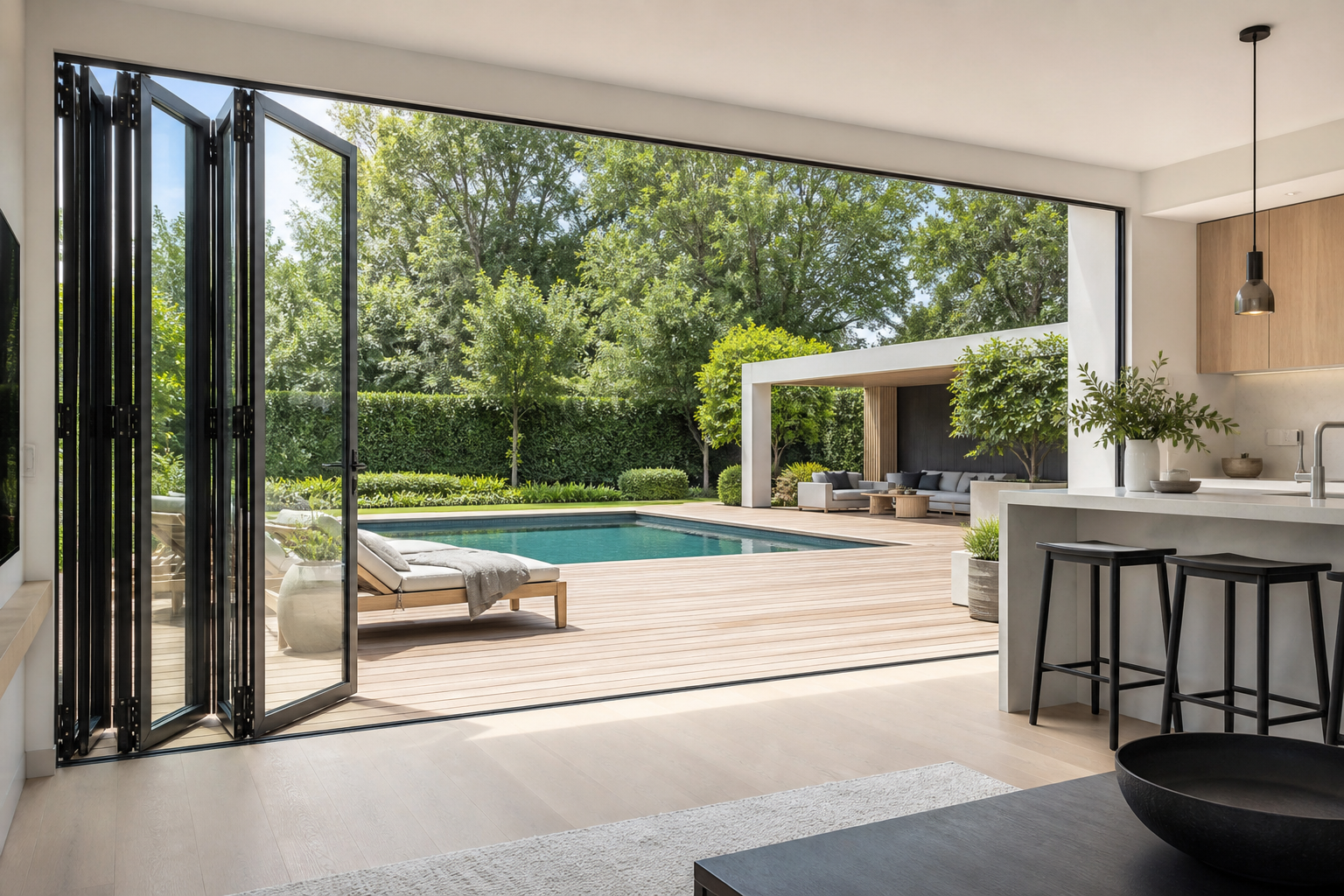 VLX 100 Bifold / Folding Door in Weston, FL | Sightline Windows & Doors Weston - detail 4