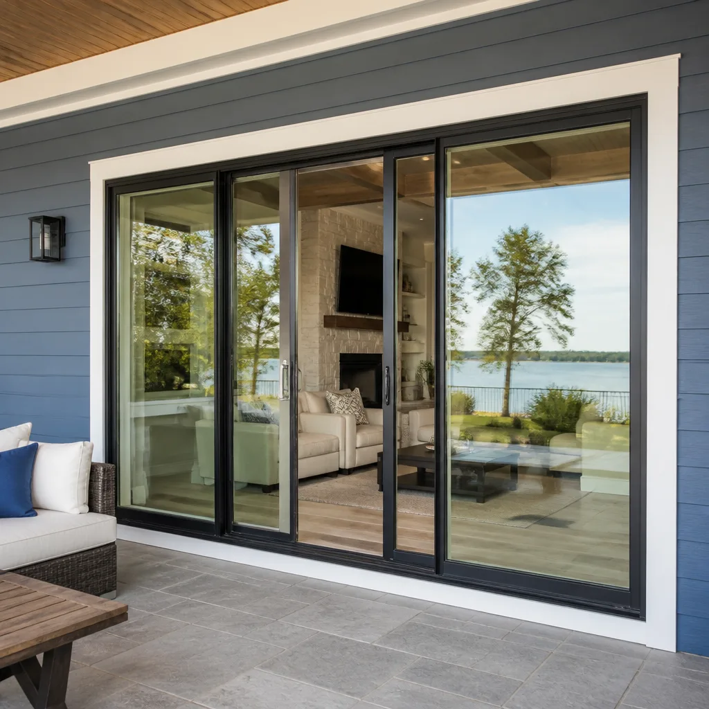 Sliding glass doors